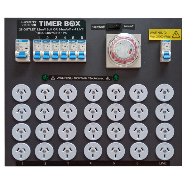 Hortivision Timer Box 24 + 4 Plugs